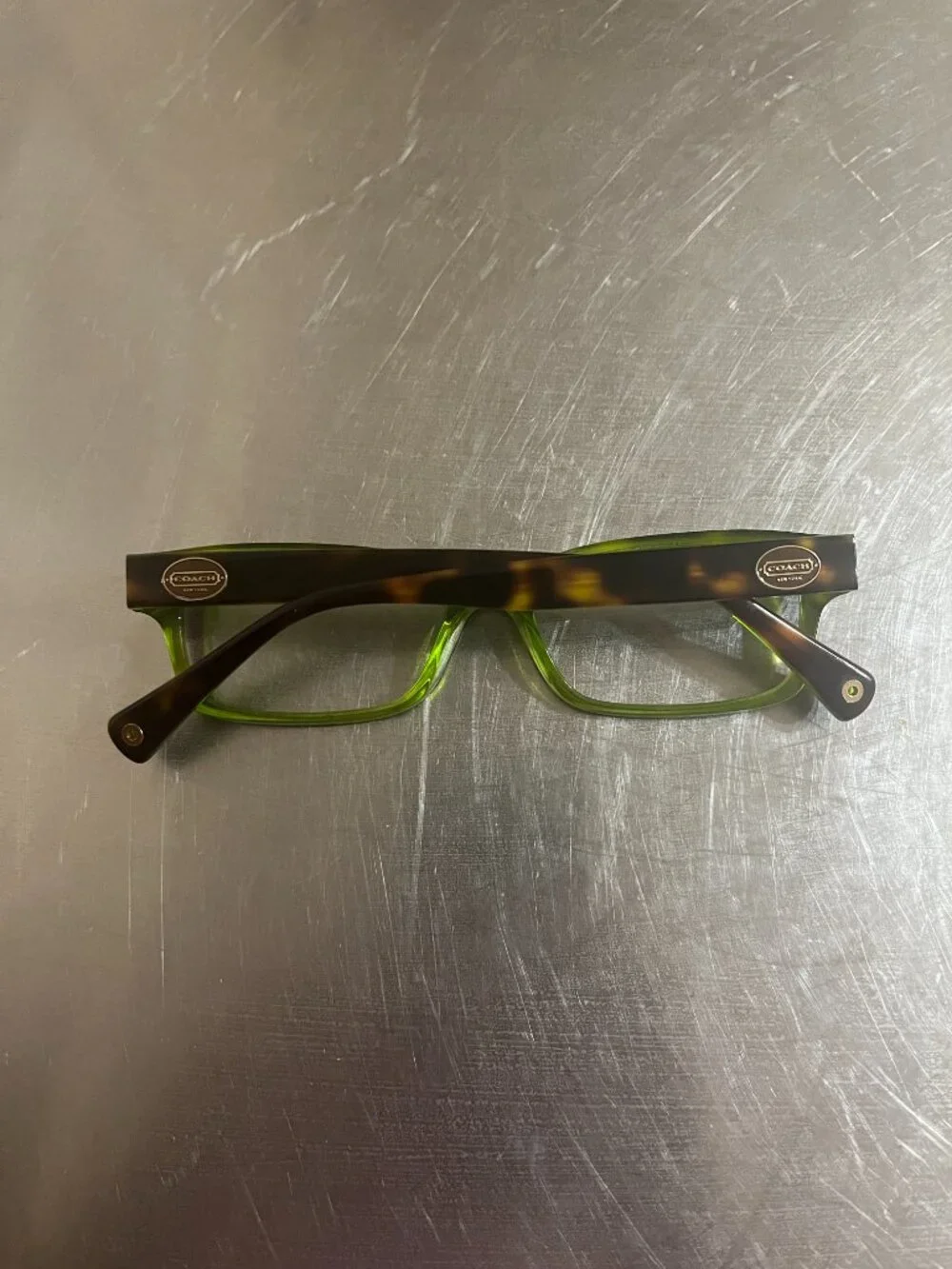 COACH Brooklyn HC6040 Tortoise/Green colorway Eyeglasses with Case Frame Only